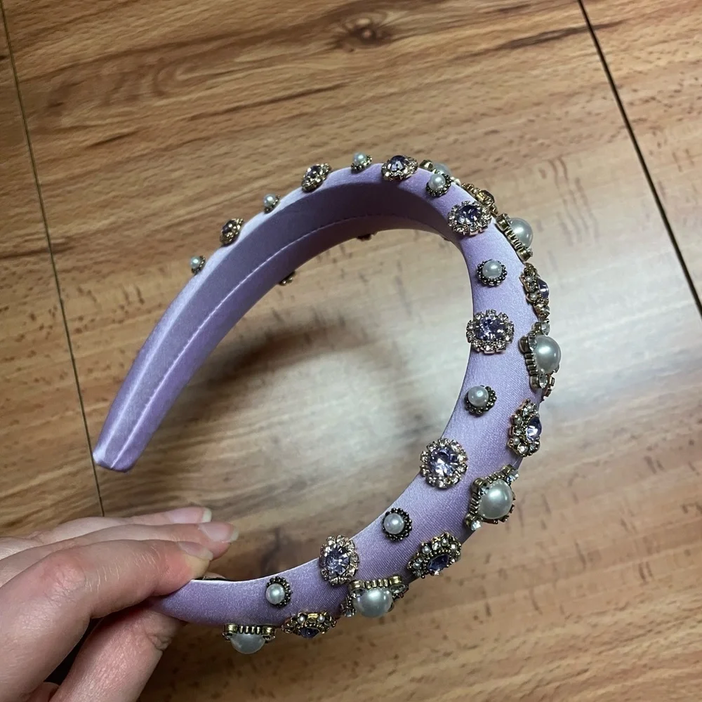 Lavender Baroque Embellished Headband